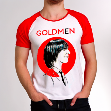 T-shirt Goldmen blanc/rouge