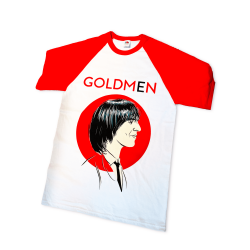 T-shirt Goldmen blanc/rouge