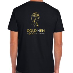 PRÉCOMMANDE - T-SHIRT NOIR GOLDMEN COLLECTOR BRODÉ - OR/ARGENT