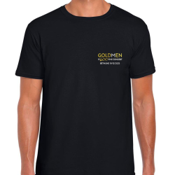 PRÉCOMMANDE - T-SHIRT NOIR GOLDMEN COLLECTOR BRODÉ - OR/ARGENT