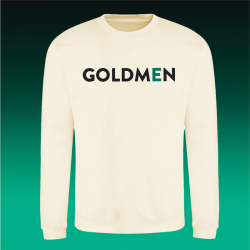 SWEAT COL ROND BRODÉ BEIGE GOLDMEN