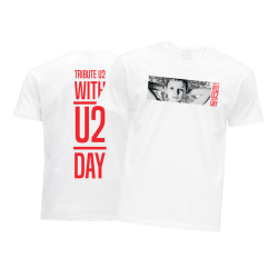 T-SHIRT BLANC WITH U2 DAY