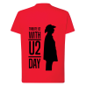 T-SHIRT ROUGE WITH U2 DAY