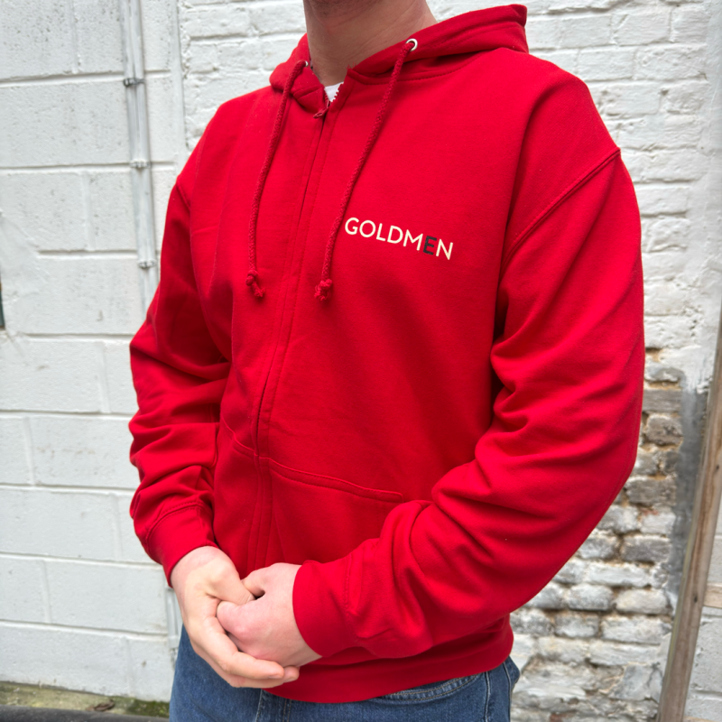 SWEAT ZIPPÉ ROUGE GOLDMEN