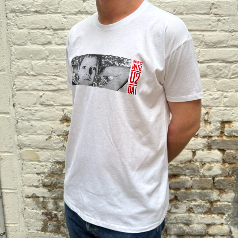 T-SHIRT BLANC WITH U2 DAY