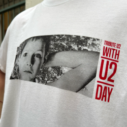 T-SHIRT BLANC WITH U2 DAY