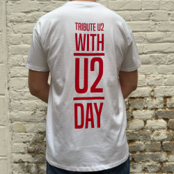 T-SHIRT BLANC WITH U2 DAY