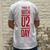 T-SHIRT BLANC WITH U2 DAY